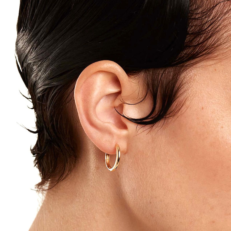 Main Image 4 of PDPAOLA™ at Zales 2.45mm Huggie Hoop Earrings in 18K Gold