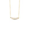 Thumbnail Image 1 of PDPAOLA™ at Zales 1/15 CT. T.W. Lab-Grown Diamond Five Stone Bar Necklace in 18K Gold - 19.5"