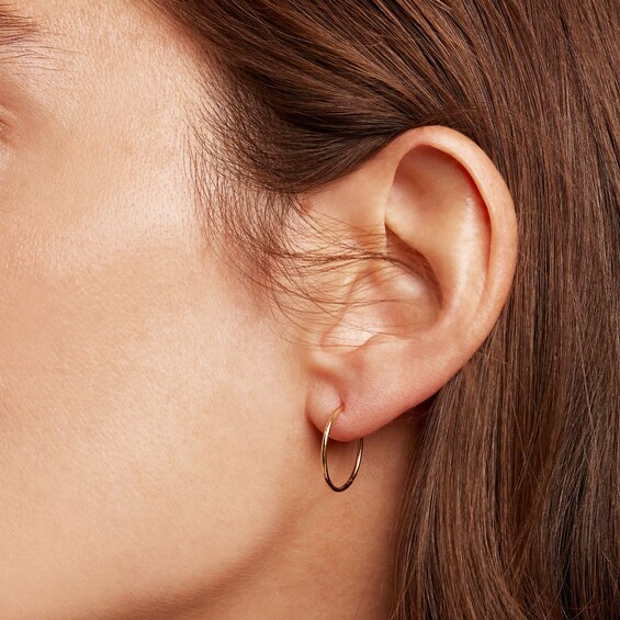 PDPAOLAâ¢ at Zales Endless 18.0mm Hoop Earrings in 18K Gold