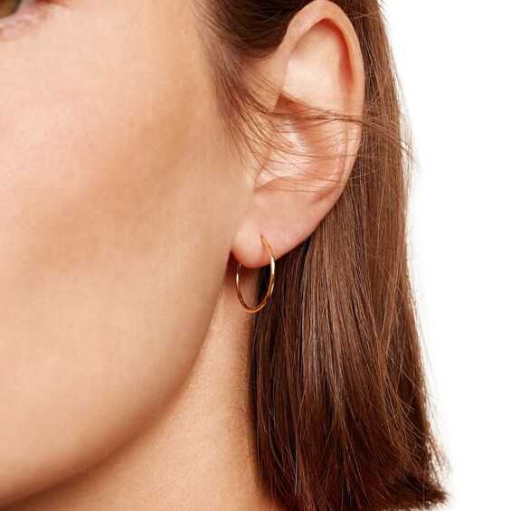 PDPAOLAâ¢ at Zales Endless 18.0mm Hoop Earrings in 18K Gold