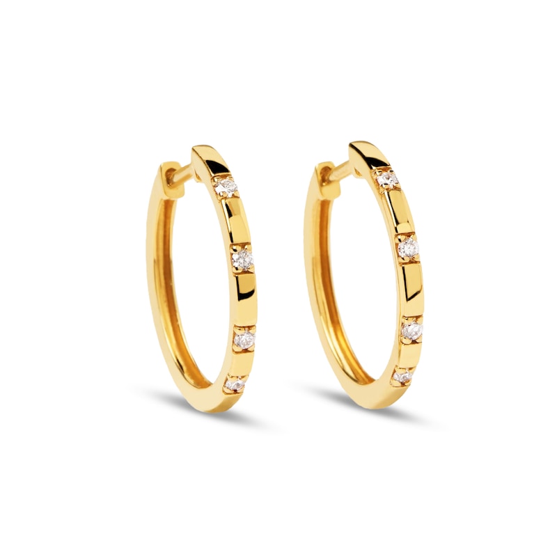 PDPAOLA™ at Zales 1/10 CT. T.W. LabCreated Diamond Hoop Earrings in
