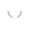 Thumbnail Image 5 of PDPAOLA™ at Zales Lab-Grown Diamond Accent Trio Single Stud Earring in 18K Gold