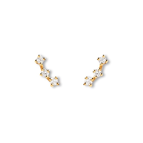 PDPAOLAâ¢ at Zales Lab-Grown Diamond Accent Trio Single Stud Earring in 18K Gold