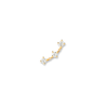 Thumbnail Image 1 of PDPAOLA™ at Zales 1/5 CT. T.W. Lab-Grown Diamond Curved Bar Single Stud Earring in 18K Gold