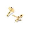 Thumbnail Image 4 of PDPAOLA™ at Zales 1/20 CT. Lab-Grown Diamond Solitaire Double Ball Single Stud Earring in 18K Gold