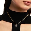 Thumbnail Image 2 of PDPAOLA™ at Zales Lab-Grown Diamond Accent Letter "B" Initial Pendant in 18K Gold