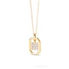 Thumbnail Image 1 of PDPAOLA™ at Zales Lab-Grown Diamond Accent Letter "M" Initial Pendant in 18K Gold