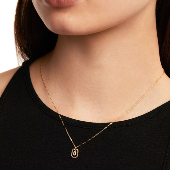 PDPAOLAâ¢ at Zales Lab-Grown Diamond Accent Letter "O" Initial Pendant in 18K Gold