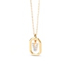 Thumbnail Image 1 of PDPAOLA™ at Zales Lab-Grown Diamond Accent Letter "V" Initial Pendant in 18K Gold