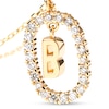 Thumbnail Image 4 of PDPAOLA™ at Zales 1/3 CT. T.W. Lab-Grown Diamond "B" Initial Pendant in 18K Gold - 19.5"