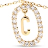 Thumbnail Image 4 of PDPAOLA™ at Zales 1/3 CT. T.W. Lab-Grown Diamond "C" Initial Pendant in 18K Gold - 19.5"
