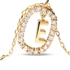 Thumbnail Image 4 of PDPAOLA™ at Zales 1/3 CT. T.W. Lab-Grown Diamond "E" Initial Pendant in 18K Gold - 19.5"