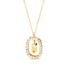 Thumbnail Image 1 of PDPAOLA™ at Zales 1/3 CT. T.W. Lab-Grown Diamond "G" Initial Pendant in 18K Gold - 19.5"