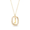 Thumbnail Image 1 of PDPAOLA™ at Zales 1/3 CT. T.W. Lab-Grown Diamond "J" Initial Pendant in 18K Gold - 19.5"