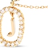 Thumbnail Image 3 of PDPAOLA™ at Zales 1/3 CT. T.W. Lab-Grown Diamond "J" Initial Pendant in 18K Gold - 19.5"
