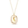 Thumbnail Image 1 of PDPAOLA™ at Zales 1/3 CT. T.W. Lab-Created Diamond &quot;K&quot; Initial Pendant in 18K Gold - 19.5&quot;