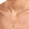 Thumbnail Image 2 of PDPAOLA™ at Zales 1/3 CT. T.W. Lab-Created Diamond &quot;K&quot; Initial Pendant in 18K Gold - 19.5&quot;