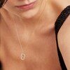 Thumbnail Image 4 of PDPAOLA™ at Zales 1/3 CT. T.W. Lab-Created Diamond &quot;K&quot; Initial Pendant in 18K Gold - 19.5&quot;