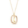 Thumbnail Image 1 of PDPAOLA™ at Zales 1/3 CT. T.W. Lab-Grown Diamond "L" Initial Pendant in 18K Gold - 19.5"