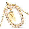 Thumbnail Image 5 of PDPAOLA™ at Zales 1/3 CT. T.W. Lab-Grown Diamond "N" Initial Pendant in 18K Gold - 19.5"
