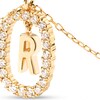 Thumbnail Image 5 of PDPAOLA™ at Zales 1/3 CT. T.W. Lab-Grown Diamond "R" Initial Pendant in 18K Gold - 19.5"