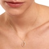 Thumbnail Image 3 of PDPAOLA™ at Zales 1/3 CT. T.W. Lab-Grown Diamond "T" Initial Pendant in 18K Gold - 19.5"