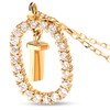 Thumbnail Image 4 of PDPAOLA™ at Zales 1/3 CT. T.W. Lab-Created Diamond "T" Initial Pendant in 18K Gold - 19.5"