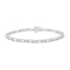 Thumbnail Image 1 of 4 CT. T.W. Diamond Duos Station Bracelet in 10K White Gold