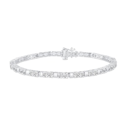 4 CT. T.W. Diamond Duos Station Bracelet in 10K White Gold