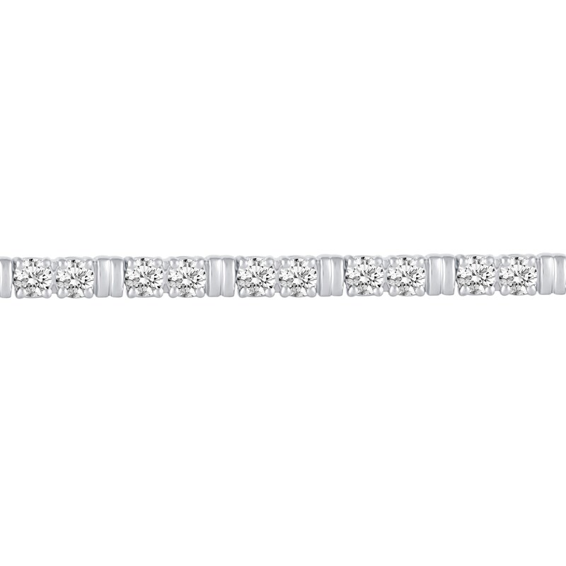 Main Image 2 of 4 CT. T.W. Diamond Duos Station Bracelet in 10K White Gold