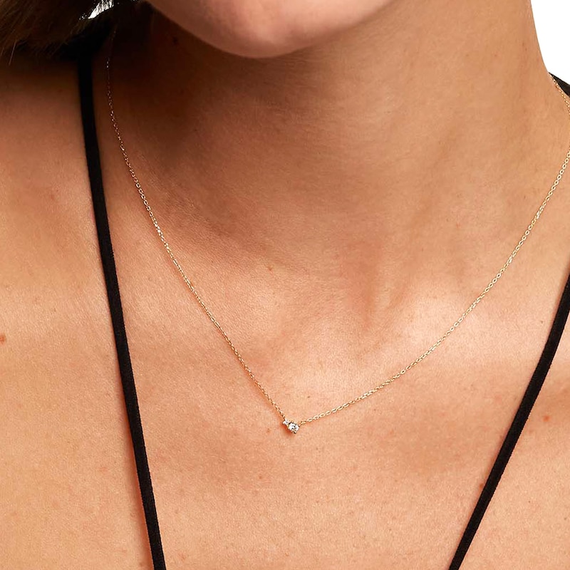 Main Image 3 of PDPAOLA™ at Zales 1/10 CT. T.W. Lab-Grown Diamond Duo Necklace in 18K Gold - 19.5"