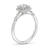 Thumbnail Image 3 of 1/2 CT. T.W. Quad Princess-Cut Diamond Cushion Frame Marquise Vintage-Style Engagement Ring in 14K White Gold
