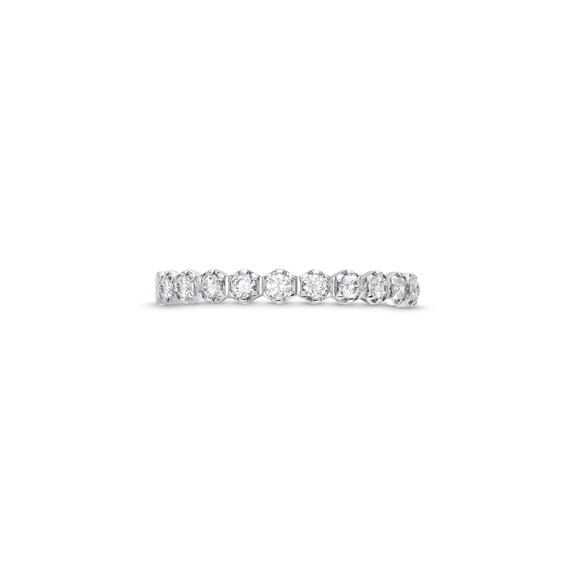 1/3 CT. T.w. Diamond Hexagon Band in 14K White Gold
