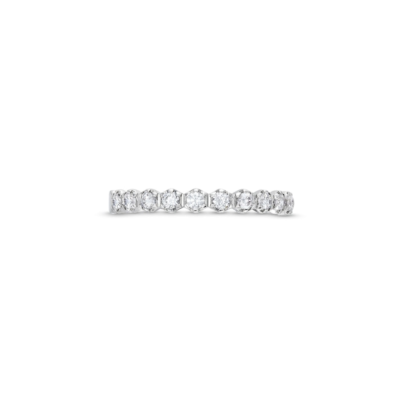 Main Image 4 of 1/3 CT. T.W. Diamond Hexagon Band in 14K White Gold