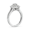 Thumbnail Image 3 of 1 CT. T.W. Diamond Ornate Frame Split Shank Engagement Ring in 14K White Gold (I/I1)