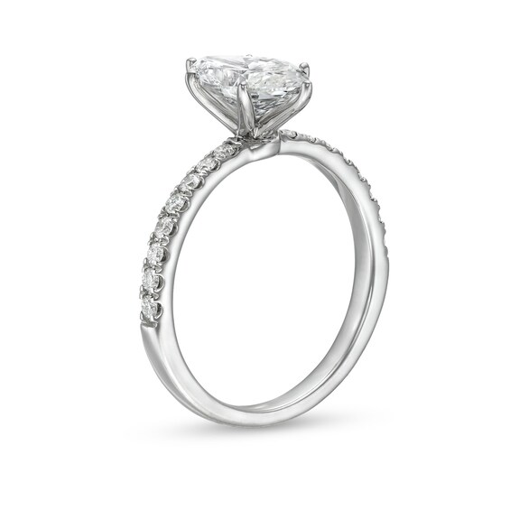 1-3/4 CT. T.w. Certified Marquise-Cut Lab-Grown Diamond Engagement Ring in 14K White Gold (F/Vs2)