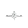 Thumbnail Image 4 of 1-3/4 CT. T.W. Certified Marquise-Cut Lab-Grown Diamond Engagement Ring in 14K White Gold (F/VS2)