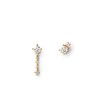 Thumbnail Image 1 of PDPAOLA™ at Zales 1/5 CT. T.W. Lab-Grown Diamond Duo Mismatch Drop and Stud Earrings in 18K Gold