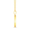 Thumbnail Image 3 of 1/20 CT. T.W. Diamond Cancer Zodiac Disc Pendant in Sterling Silver with Yellow Rhodium