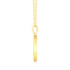 Thumbnail Image 3 of 1/10 CT. T.W. Diamond Leo Zodiac Disc Pendant in Sterling Silver with Yellow Rhodium