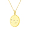 Thumbnail Image 2 of 1/10 CT. T.W. Diamond Scorpio Zodiac Disc Pendant in Sterling Silver with Yellow Rhodium
