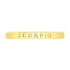Thumbnail Image 4 of 1/10 CT. T.W. Diamond Scorpio Zodiac Disc Pendant in Sterling Silver with Yellow Rhodium