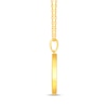 Thumbnail Image 3 of 1/15 CT. T.W. Diamond Sagittarius Zodiac Disc Pendant in Sterling Silver with Yellow Rhodium