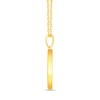Thumbnail Image 2 of Diamond Accent Aries Zodiac Disc Pendant in Sterling Silver with Yellow Rhodium