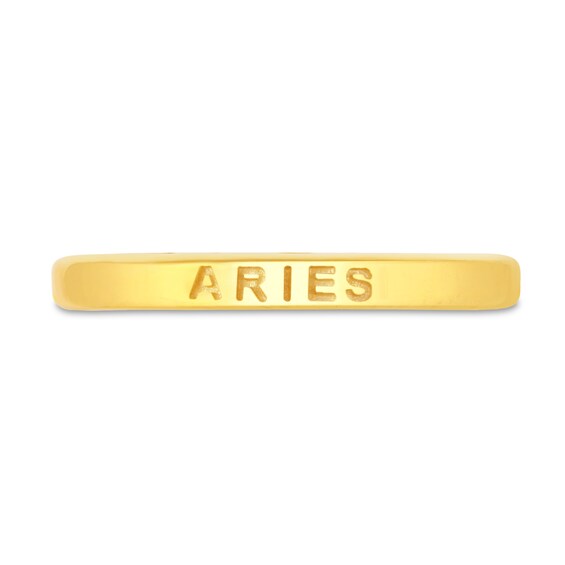 Diamond Accent Aries Zodiac Disc Pendant in Sterling Silver with Yellow Rhodium
