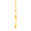 Thumbnail Image 3 of 1/15 CT. T.W. Diamond Capricorn Zodiac Disc Pendant in Sterling Silver with Yellow Rhodium