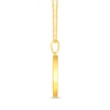 Thumbnail Image 2 of 1/10 CT. T.W. Diamond Aquarius Zodiac Disc Pendant in Sterling Silver with Yellow Rhodium