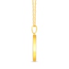 Thumbnail Image 2 of 1/20 CT. T.W. Diamond Gemini Zodiac Disc Pendant in Sterling Silver with Yellow Rhodium