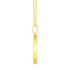 Thumbnail Image 2 of 1/10 CT. T.W. Diamond Pisces Zodiac Disc Pendant in Sterling Silver with Yellow Rhodium