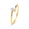 Thumbnail Image 1 of PDPAOLA™ at Zales 1/10 CT. T.W. Lab-Grown Diamond Duo Bypass Ring in 18K Gold